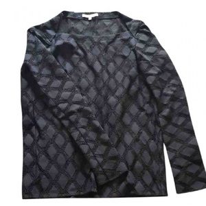 Maje | Black Lace Blouse